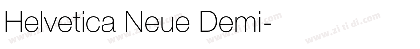 Helvetica Neue Demi字体转换 Helvetica Neue Demi字体转换